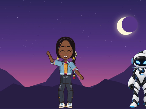 NILA and Rigbytron on a moonlit stage